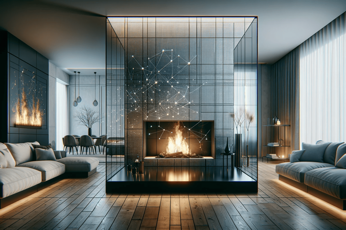Verre de Cheminée en Décoration : Innovation en Architecture d'Intérieur aubagne
